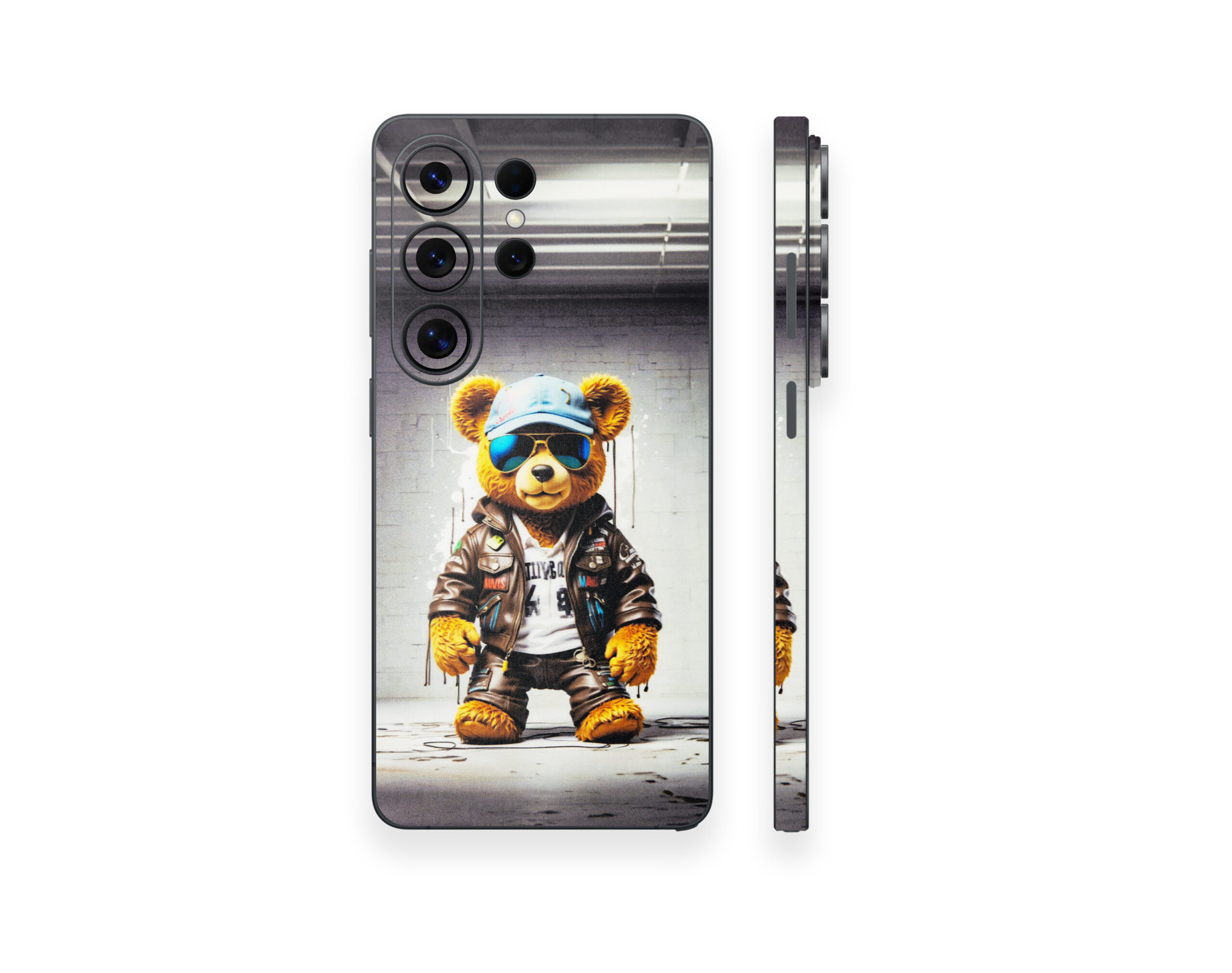 limited9 Teddy Bear Street Style Premium 3M Mobile Skin - Image 1