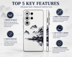 Mountain Premium Device Skin | Minimalist Landscape Vinyl Wrap - Image 2