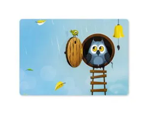 Cute Owl MacBook Skin | Cartoon Owl Vinyl Wrap for MacBook