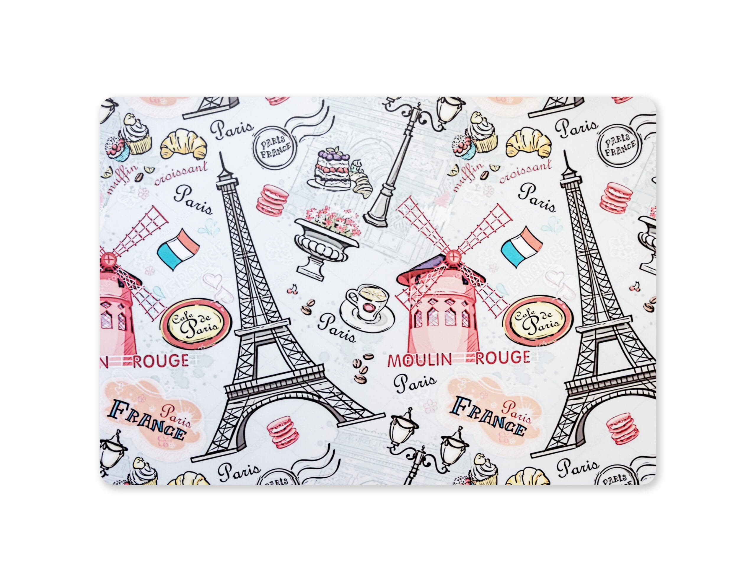 paris Paris Travel MacBook Skin | Eiffel Tower & French Café Vinyl Wrap - Image 1