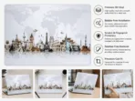 World Travel Landmarks MacBook Skin | Global Monuments Viny Wrap - Image 2