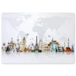 World Travel Landmarks MacBook Skin | Global Monuments Viny Wrap
