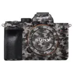 Camera Skin – Black & White Digital Dot Matrix Camo