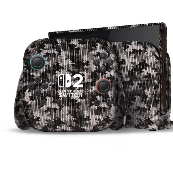 Digital Shadow Camo Nintendo Switch 2 Skin