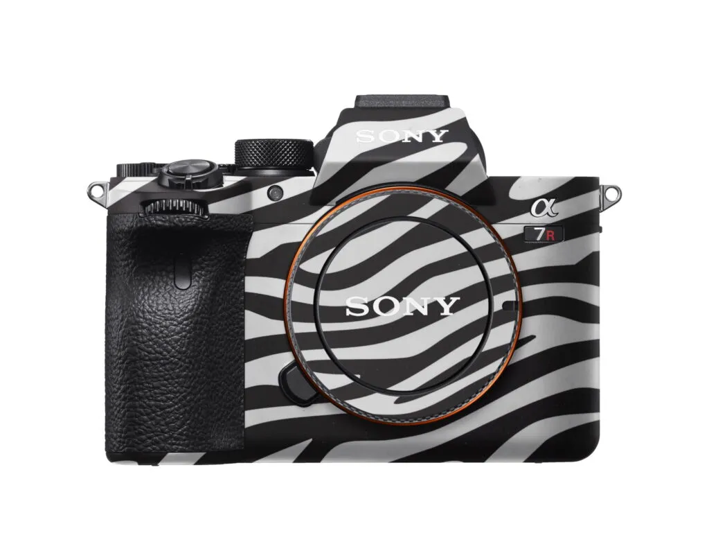 Black & White Zebra Print Camera Skin Wrap
