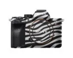 Black & White Zebra Print Camera Skin Wrap