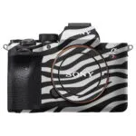 Black & White Zebra Print Camera Skin Wrap
