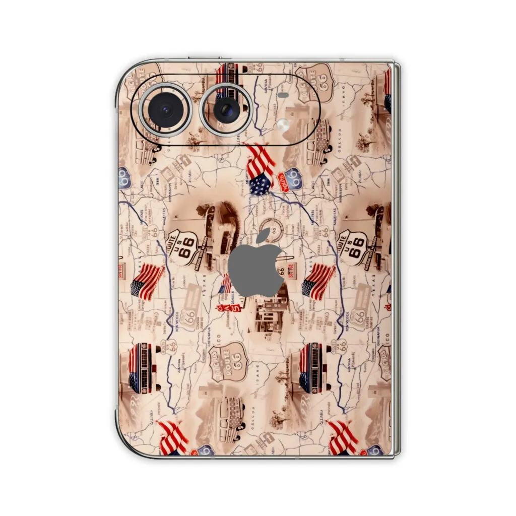iPhone Duo Vintage Route 66 USA Skin
