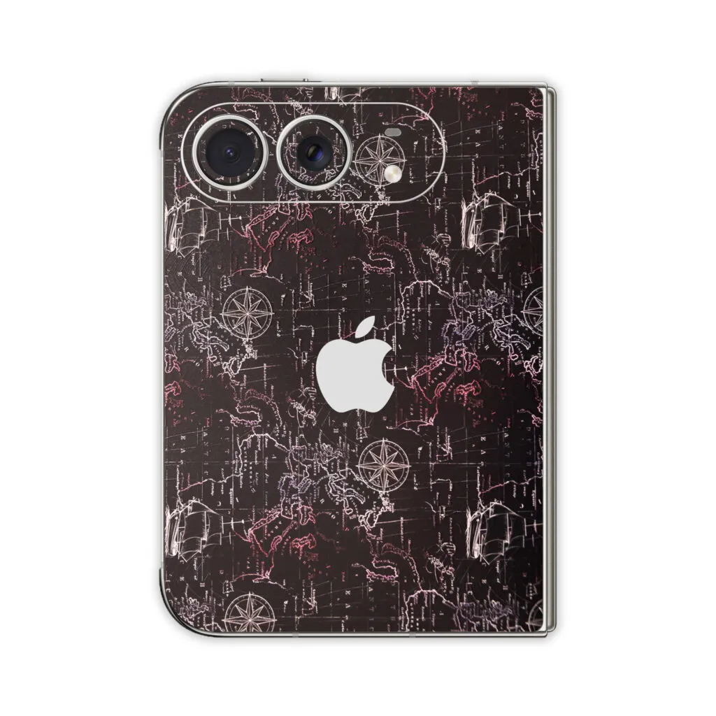 Midnight Explorer Vintage Map iPhone Duo Skin Wrap