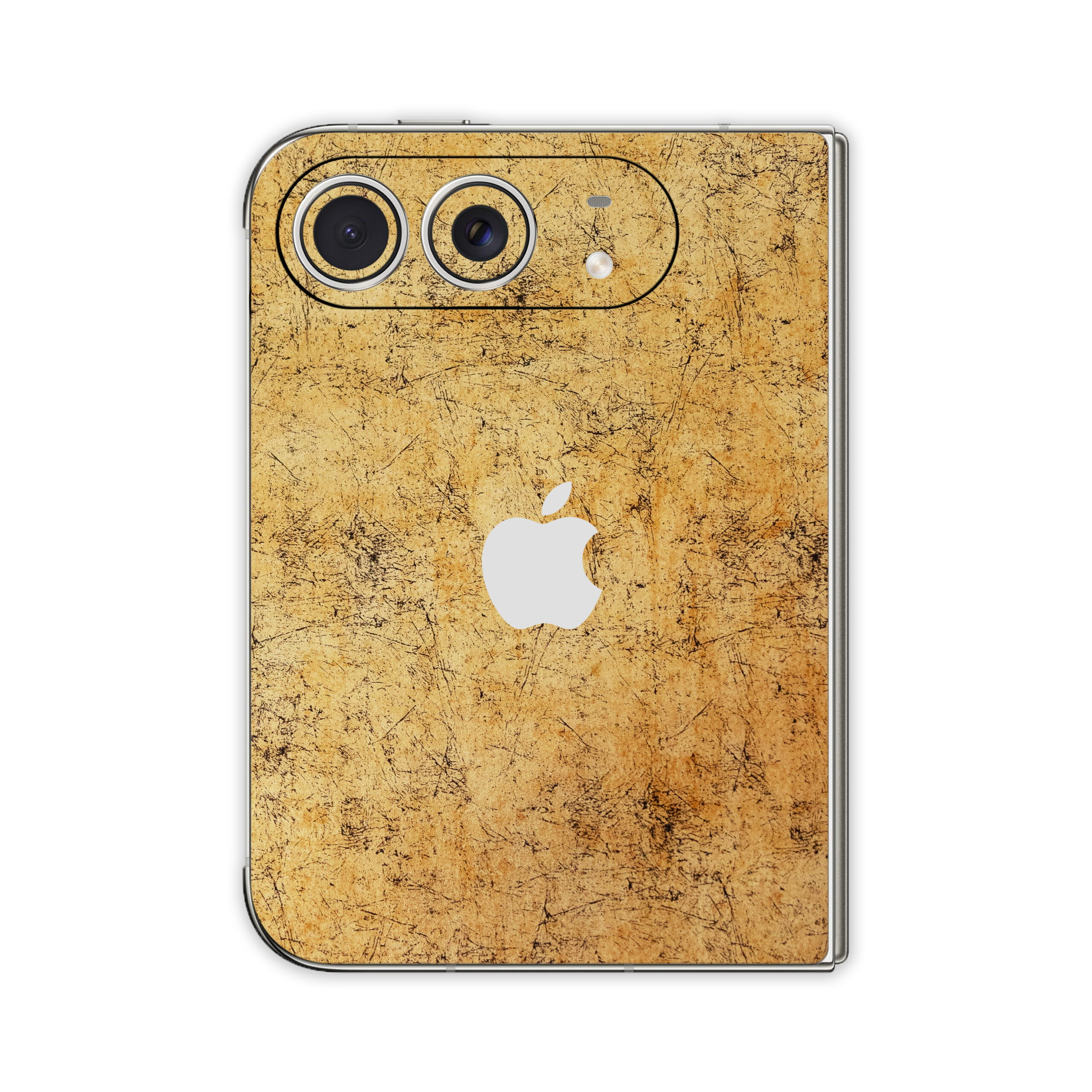96 Antique Gold Texture iPhone Duo Skin Wrap - Image 1
