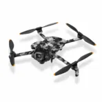 DJI Mini 5 Pro Skin – Black & White Digital Dot Matrix Camo Wrap | Precision Cut Drone Decal