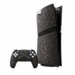 Black Carbon Hexagon PS5 Skin Wrap