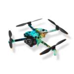 DJI Mini 5 Pro Skin – Aqua Cell Flow Turquoise & Amber Drone Wrap