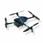 DJI Mini 5 Pro Skin – Neon Abyss Marble Blue & Teal Drone Wrap